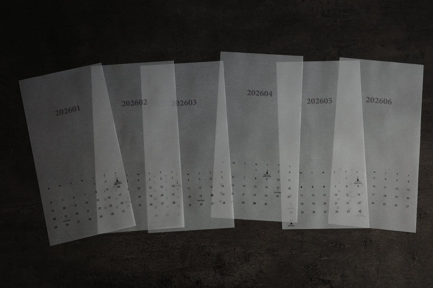 2026 original calendar