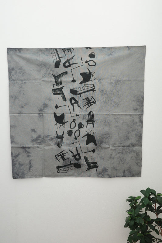 HUG me FUROSHIKI＿コーヒー＋ログウッド染め
